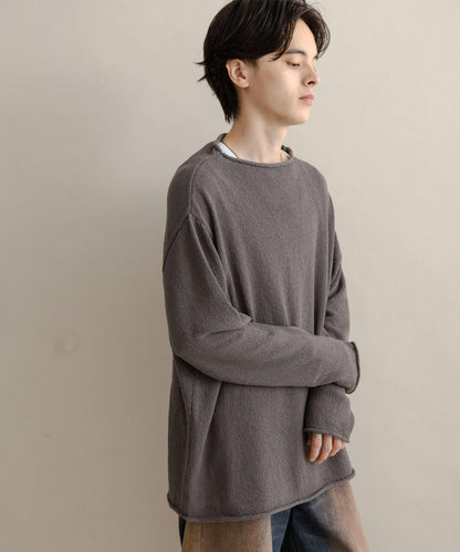 棉感高領針織衫