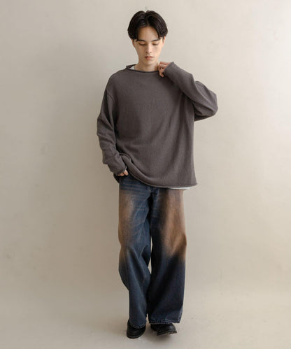 棉感高領針織衫