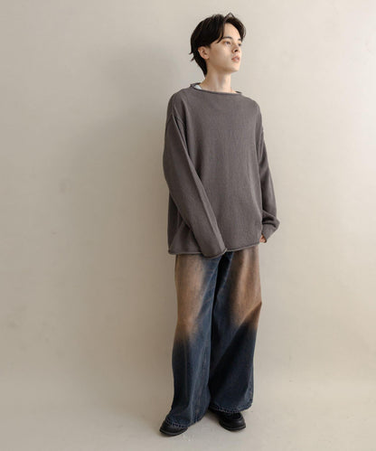 棉感高領針織衫