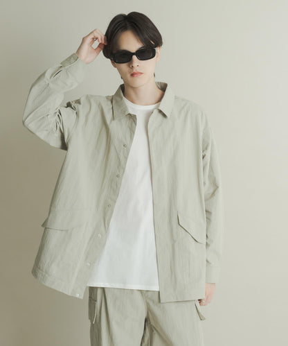 多功能長袖襯衫夾克