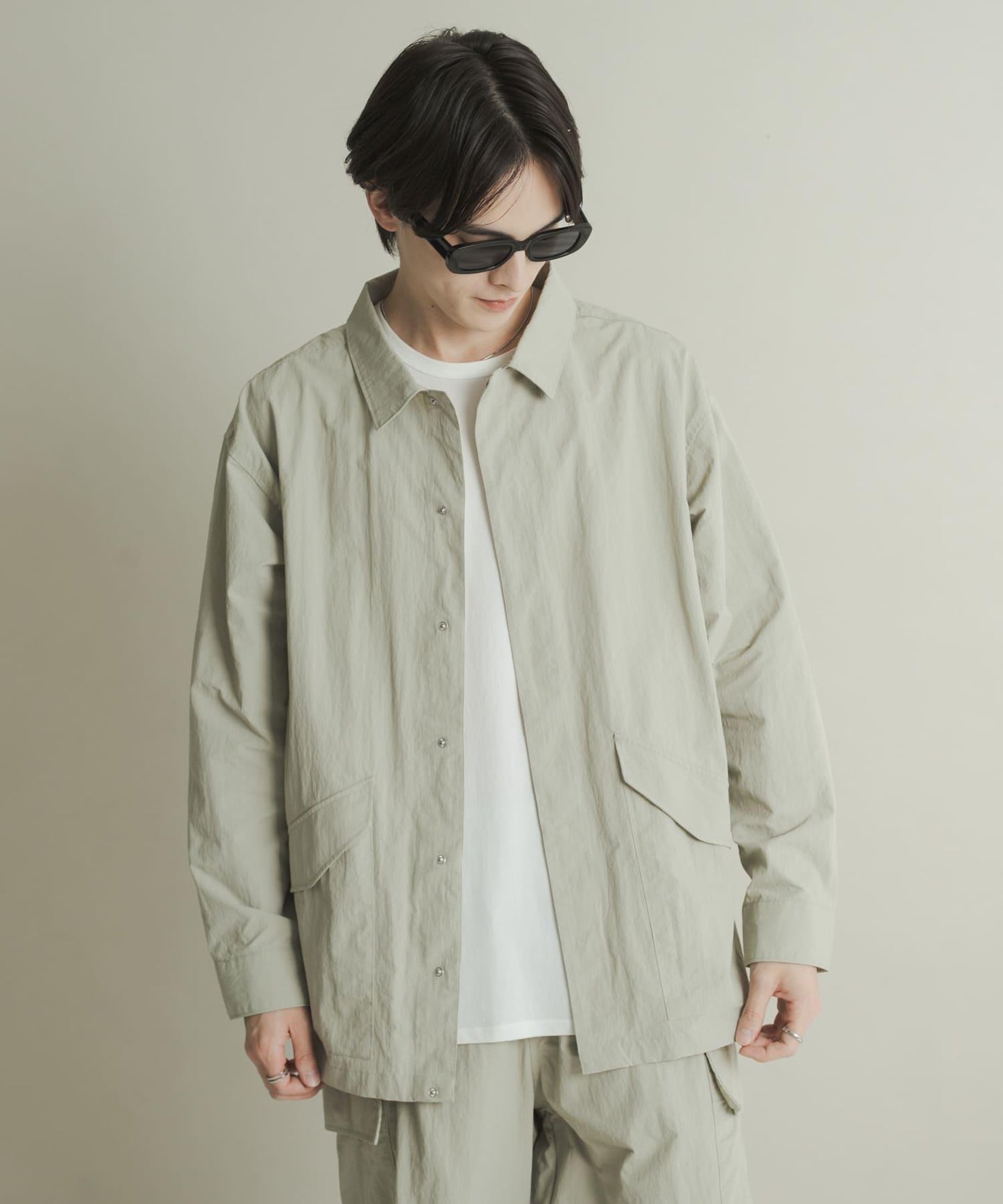 多功能長袖襯衫夾克