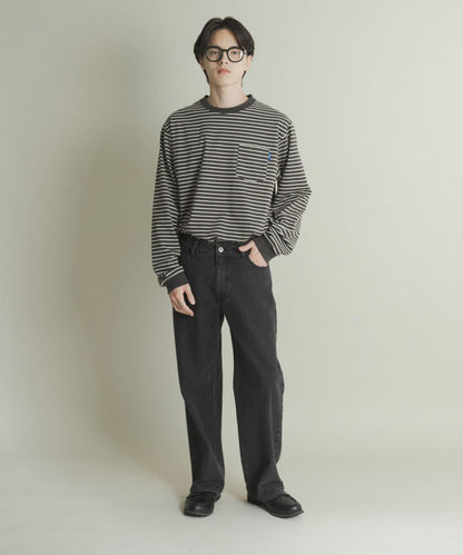 純棉圓領長袖T恤