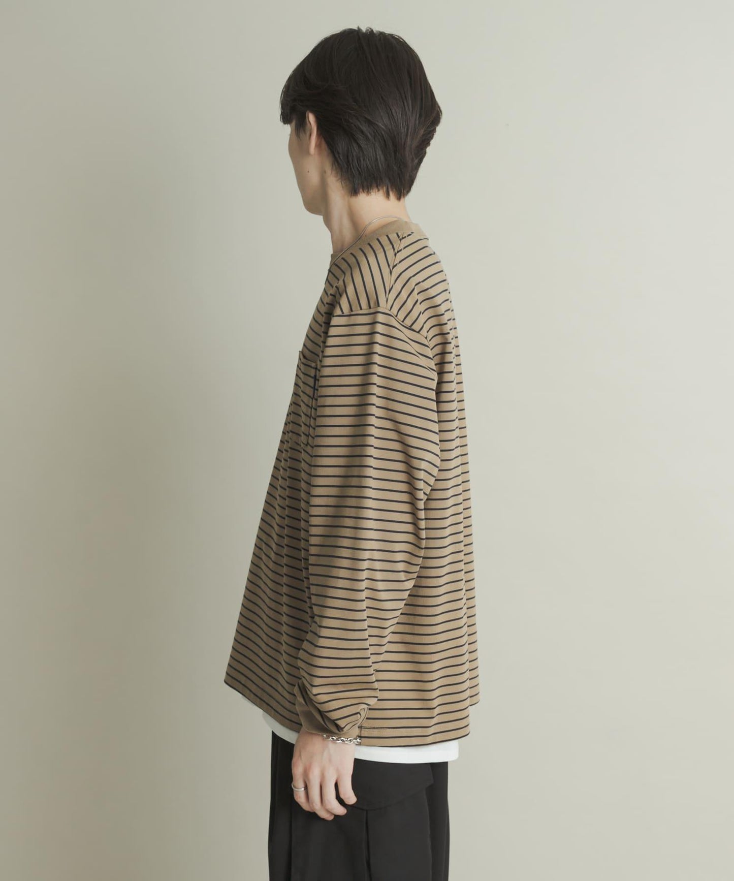 純棉圓領長袖T恤