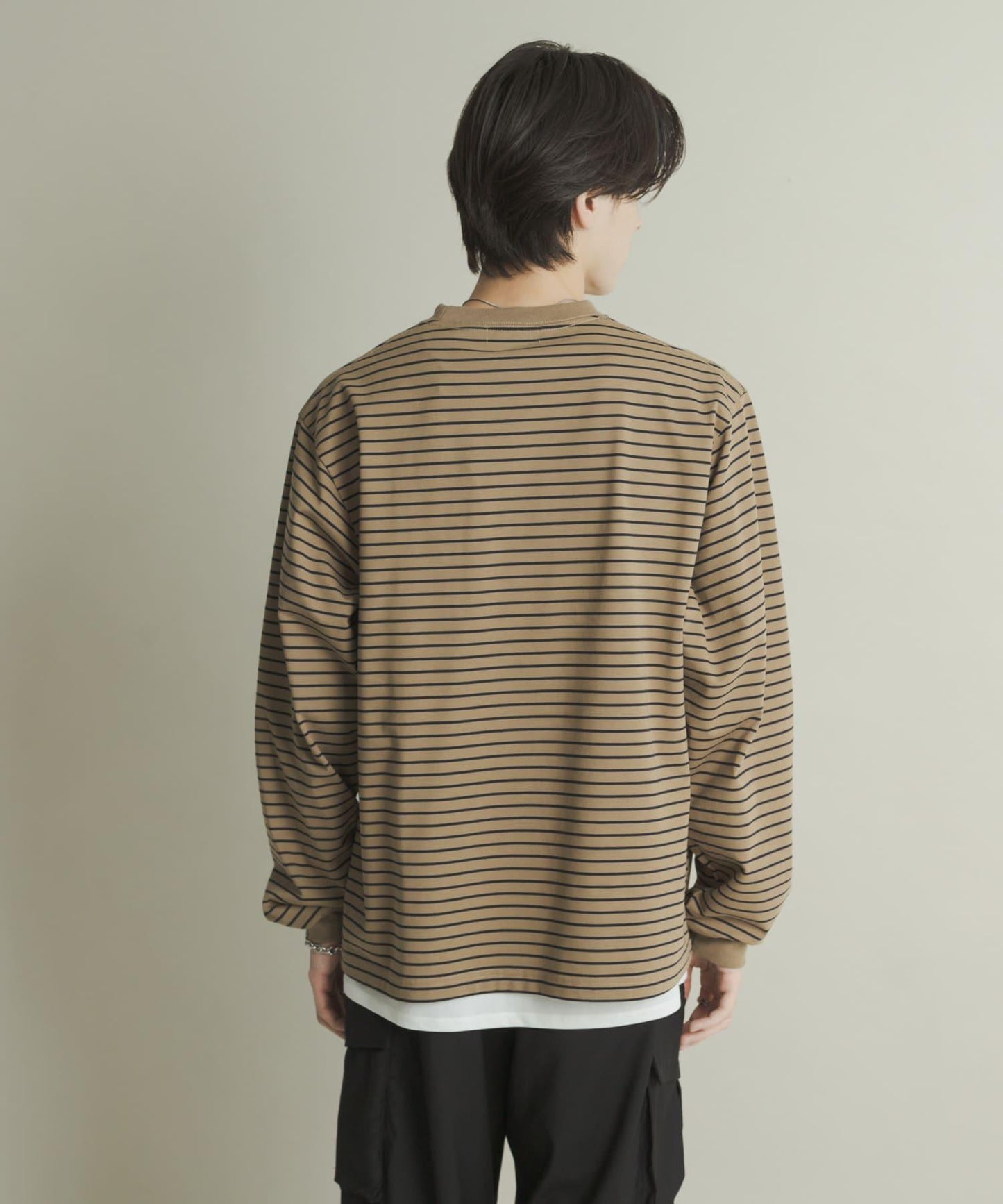 純棉圓領長袖T恤