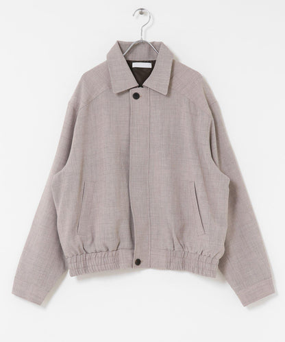 混色寬鬆拉鍊夾克