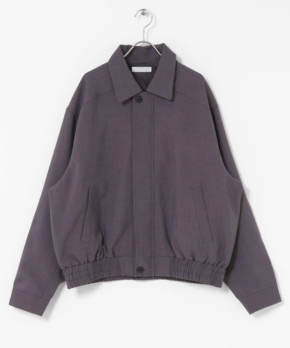 混色寬鬆拉鍊夾克