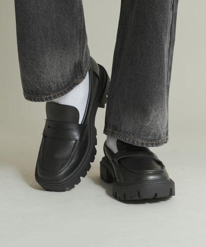 厚底硬幣樂福鞋