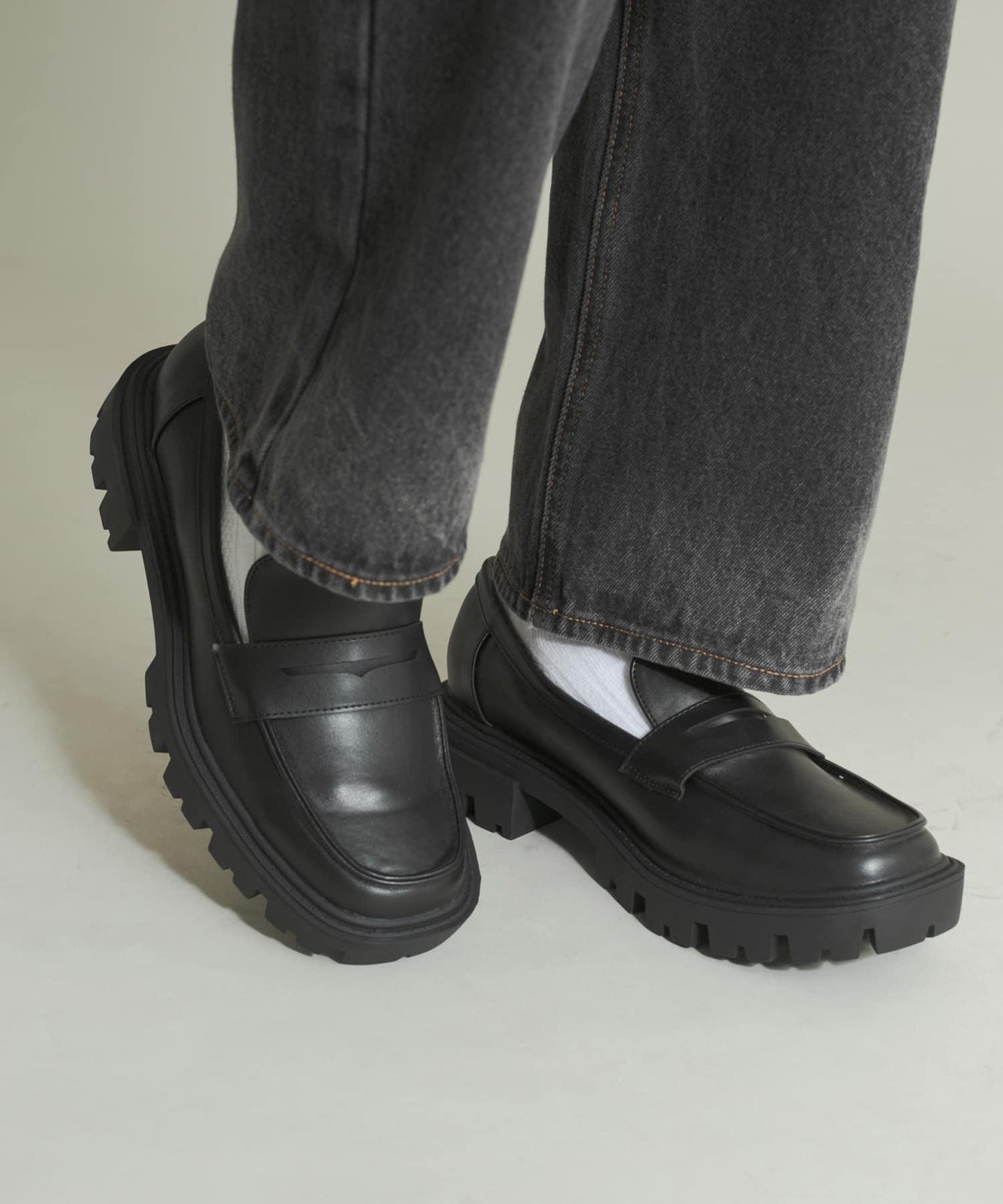 厚底硬幣樂福鞋