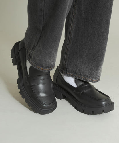 厚底硬幣樂福鞋