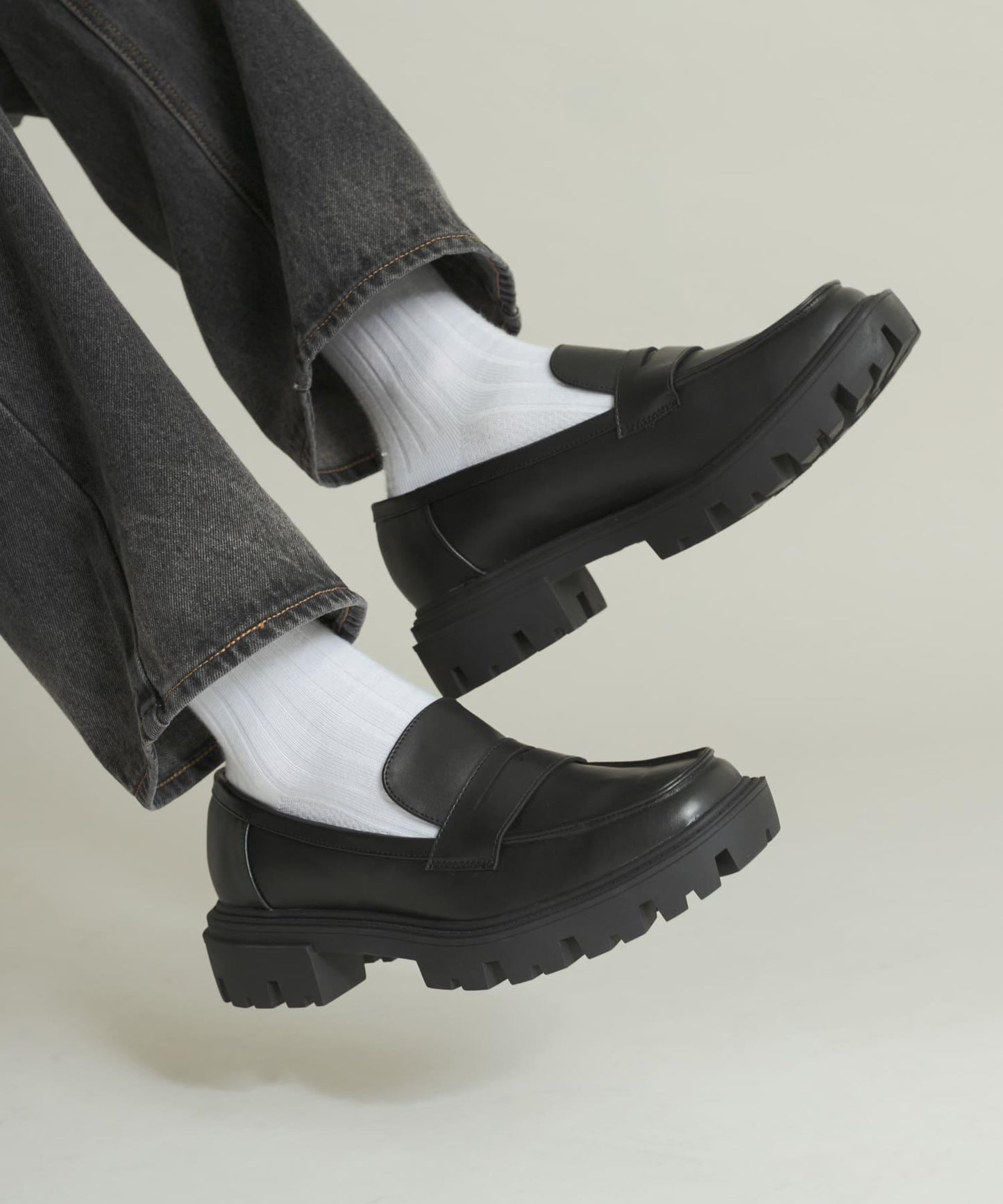 厚底硬幣樂福鞋