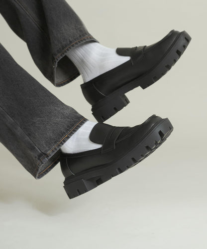 厚底硬幣樂福鞋