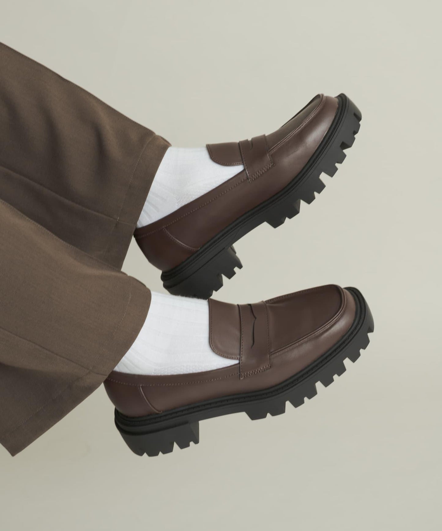 厚底硬幣樂福鞋