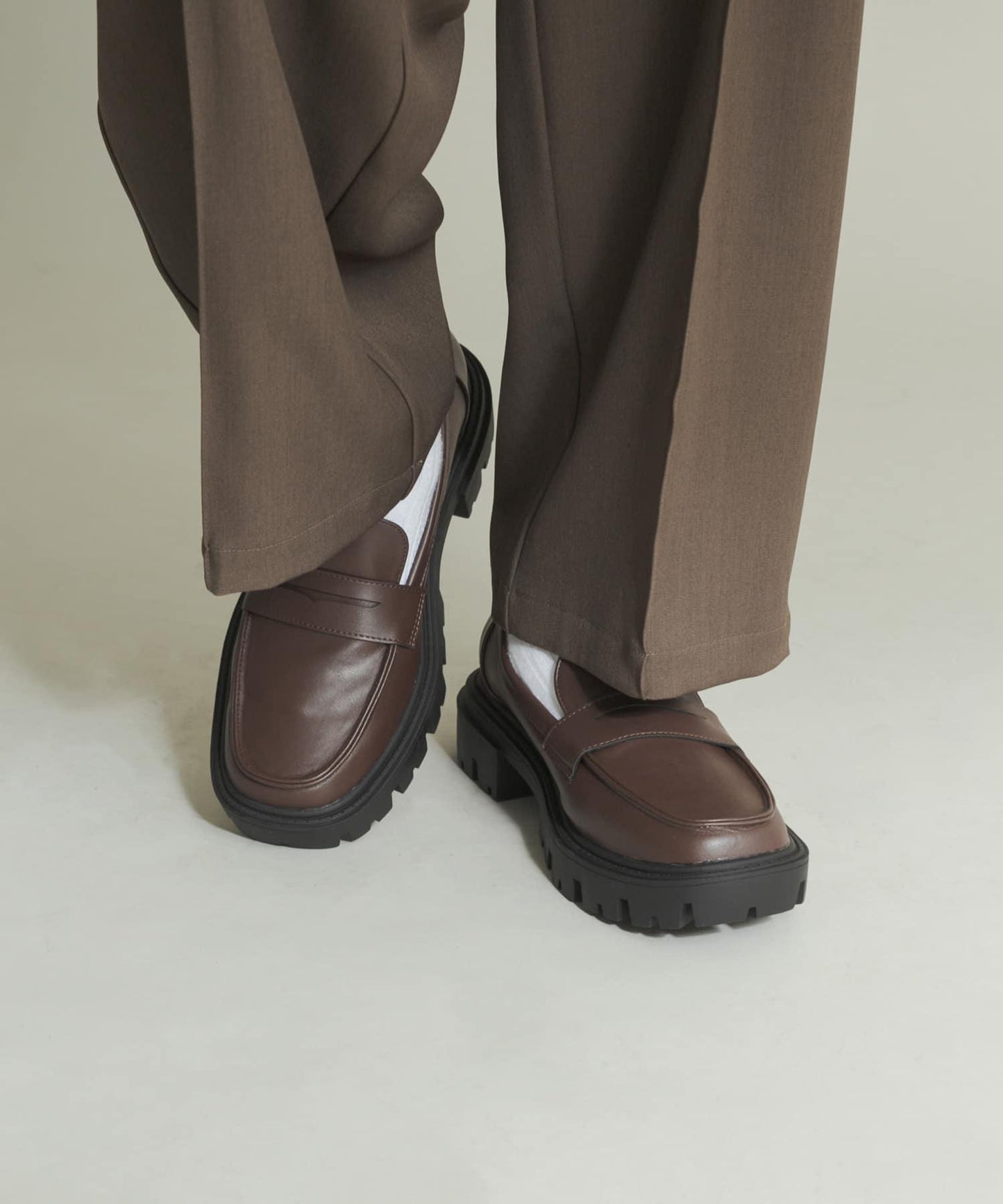 厚底硬幣樂福鞋