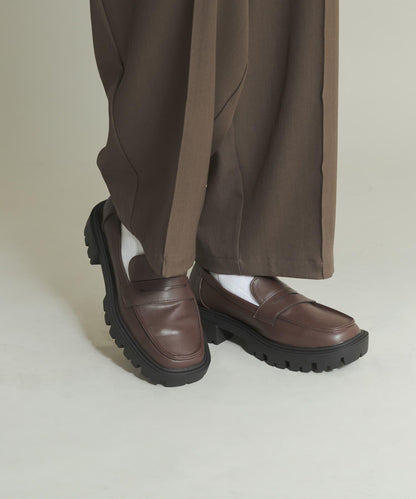 厚底硬幣樂福鞋