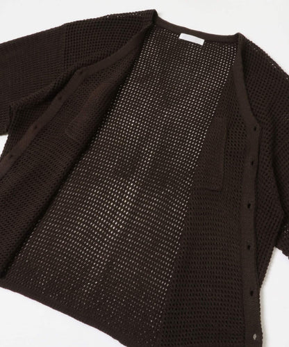 雙口袋V領針織開衫