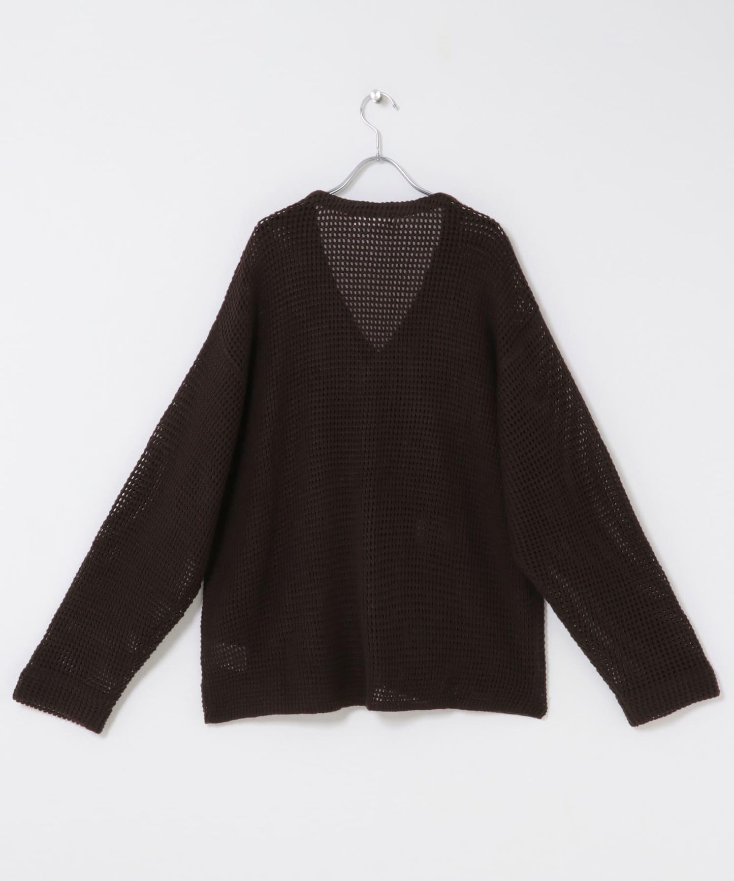 雙口袋V領針織開衫