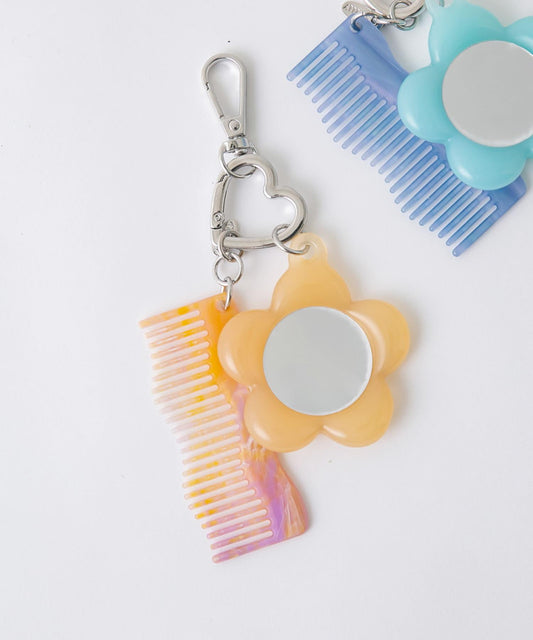 鏡子梳子套裝鑰匙鏈