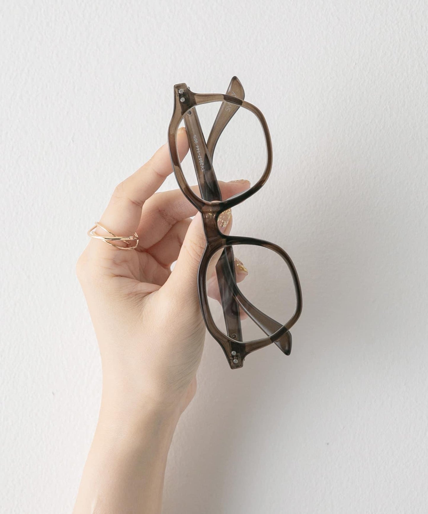 八角形鏡框平光眼鏡