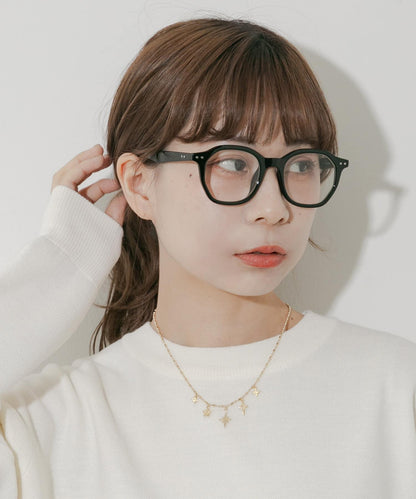 八角形鏡框平光眼鏡