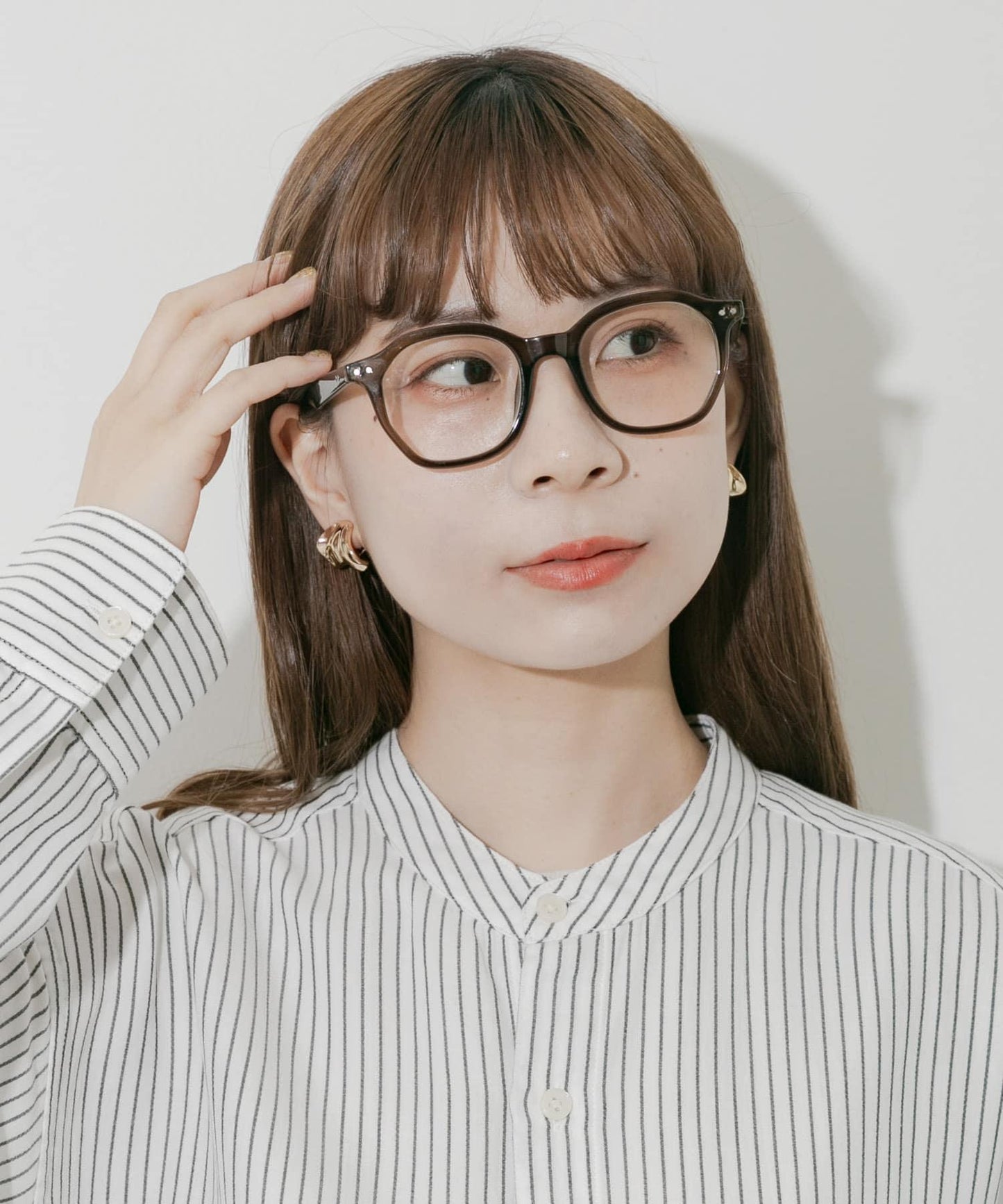 八角形鏡框平光眼鏡