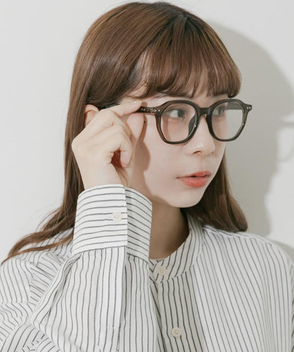 八角形鏡框平光眼鏡