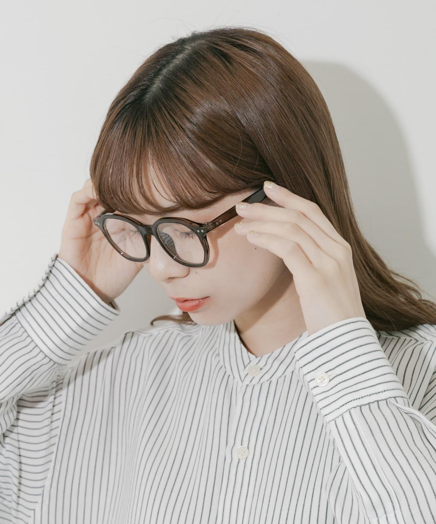 八角形鏡框平光眼鏡