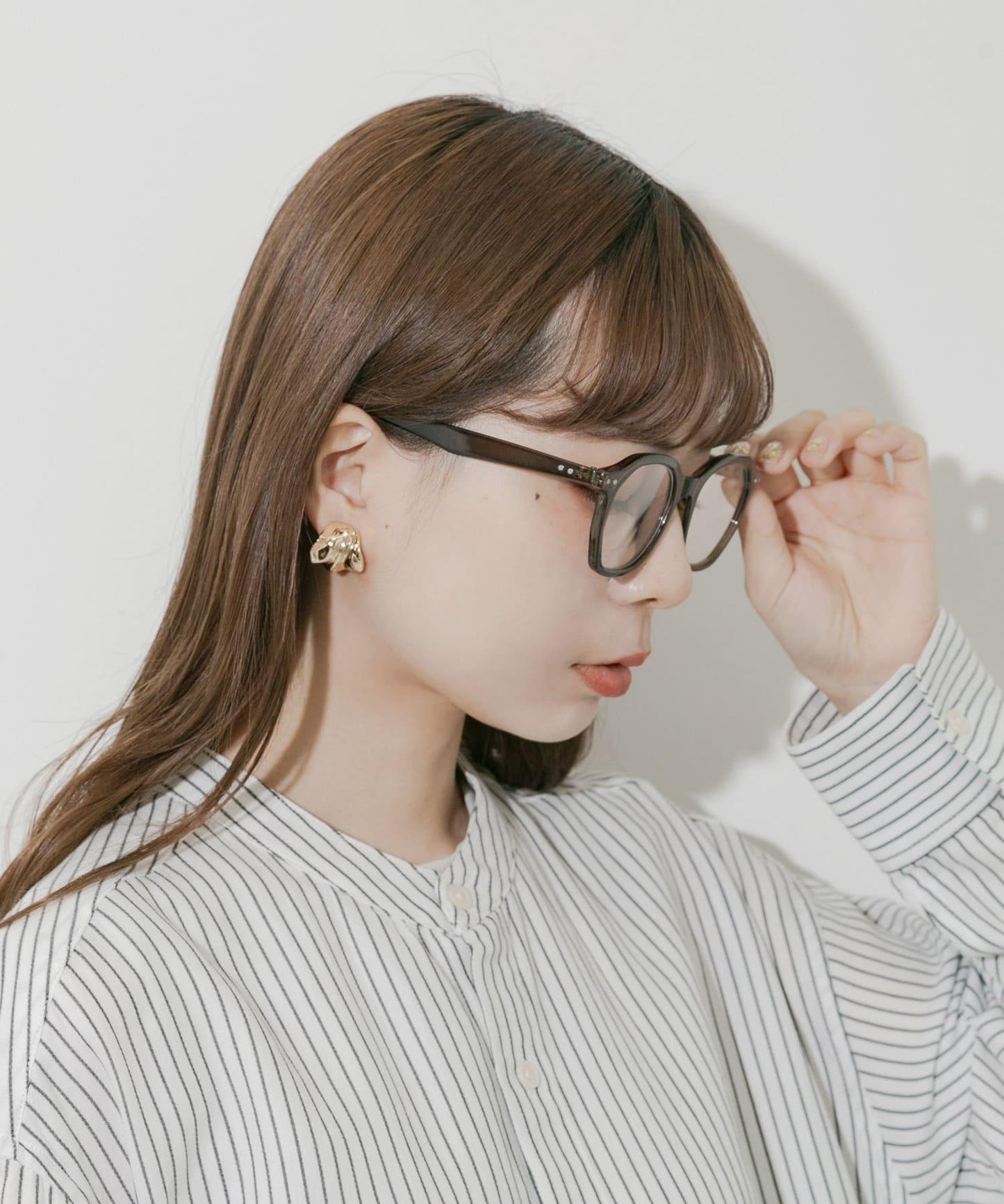 八角形鏡框平光眼鏡