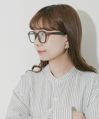 八角形鏡框平光眼鏡