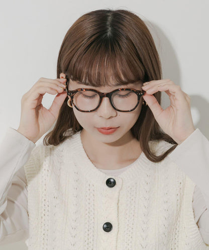 八角形鏡框平光眼鏡