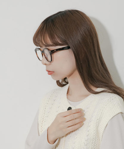 八角形鏡框平光眼鏡