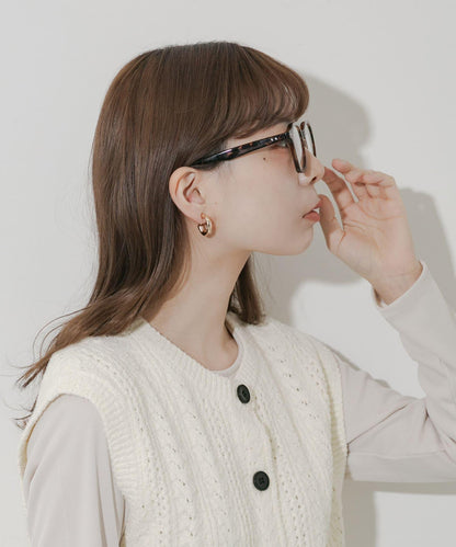 八角形鏡框平光眼鏡