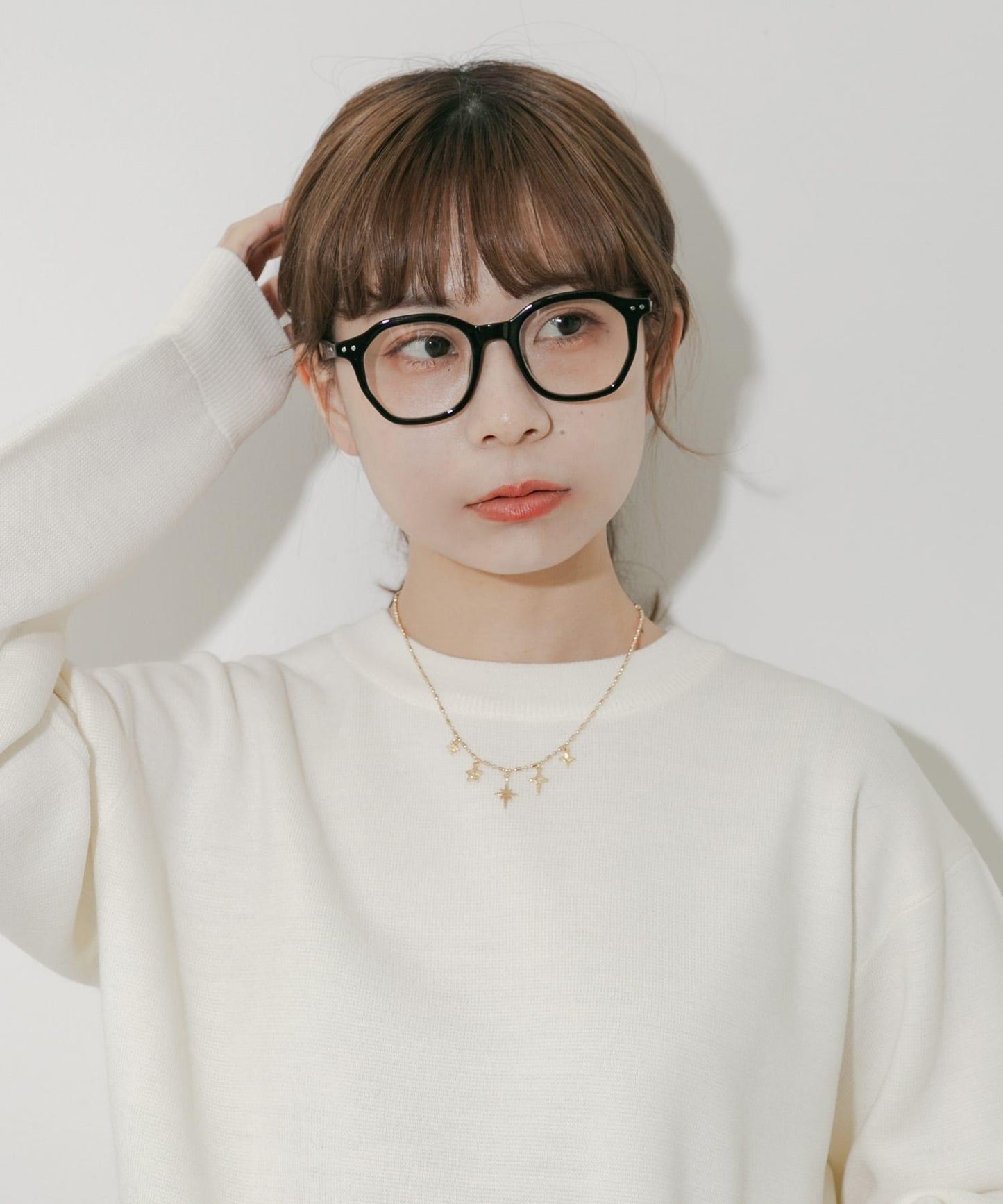 八角形鏡框平光眼鏡