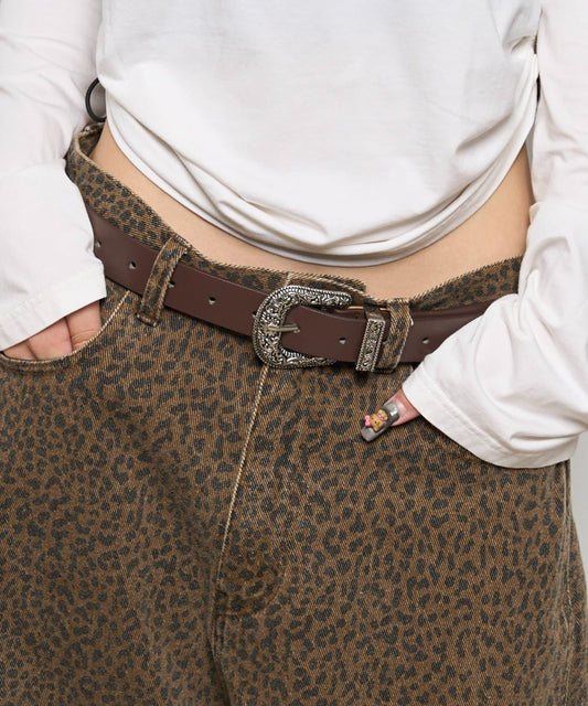 西部風格扣帶腰帶