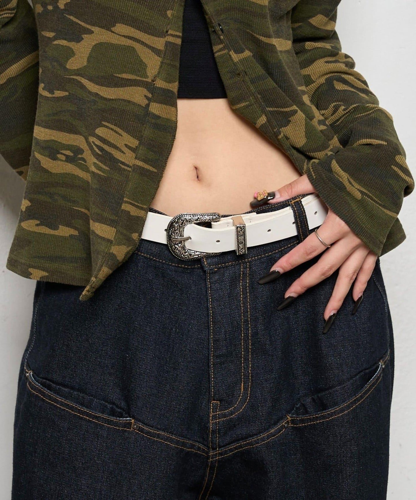 西部風格扣帶腰帶