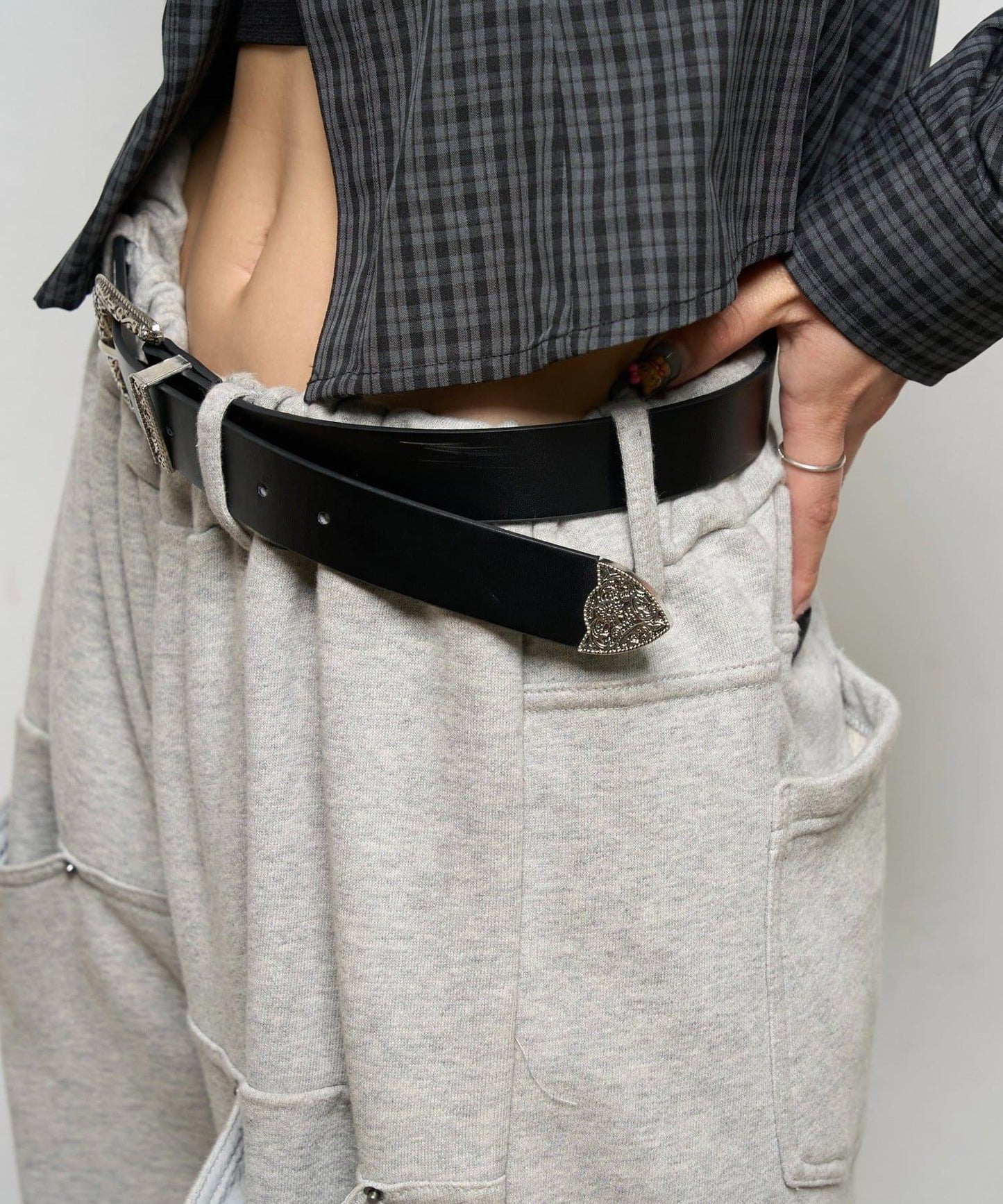 西部風格扣帶腰帶