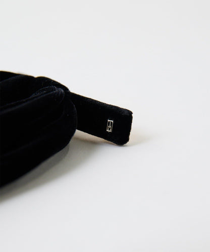 【ALEXANDRE DE PARIS】天鵝絨蝴蝶結髮夾