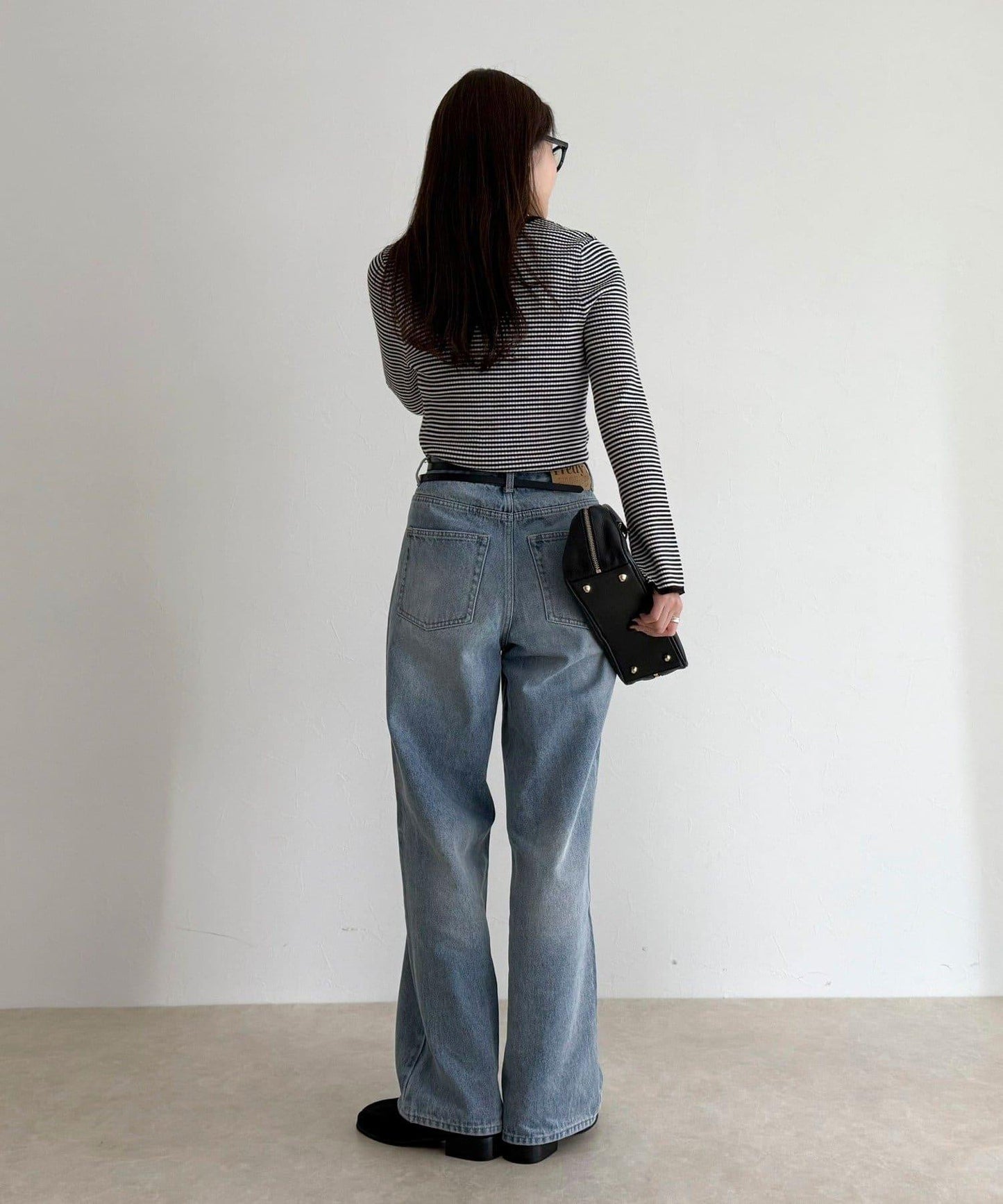 袖開叉羅紋針織套頭衫