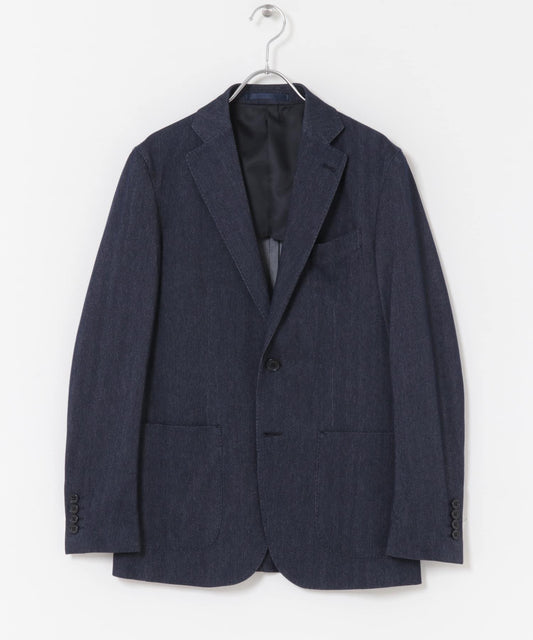 LIFE STYLE TAILOR 牛仔風針織夾克