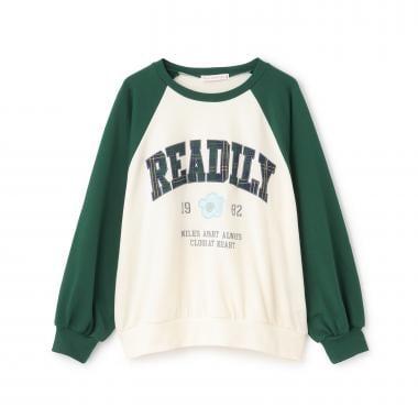 【7days】拼色格紋標誌衛衣