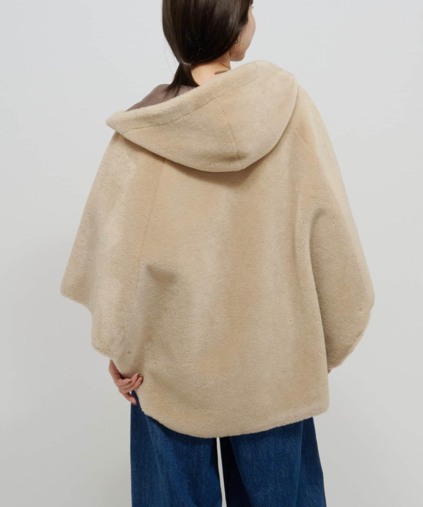 【Omekashi】短款仿毛絨斗篷