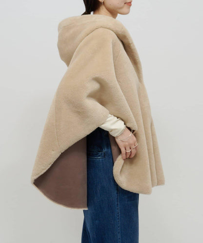 【Omekashi】短款仿毛絨斗篷
