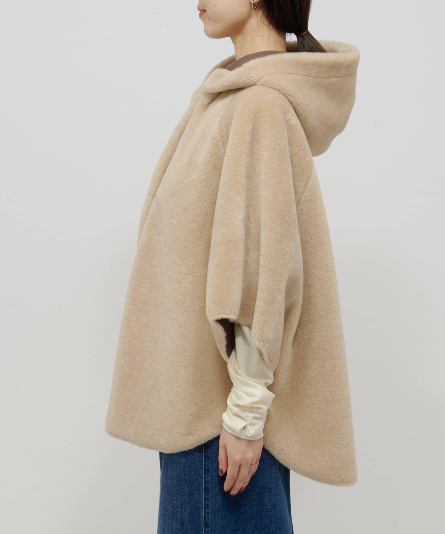 【Omekashi】短款仿毛絨斗篷