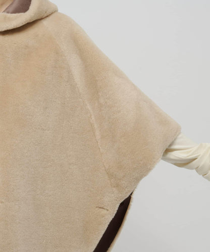 【Omekashi】短款仿毛絨斗篷