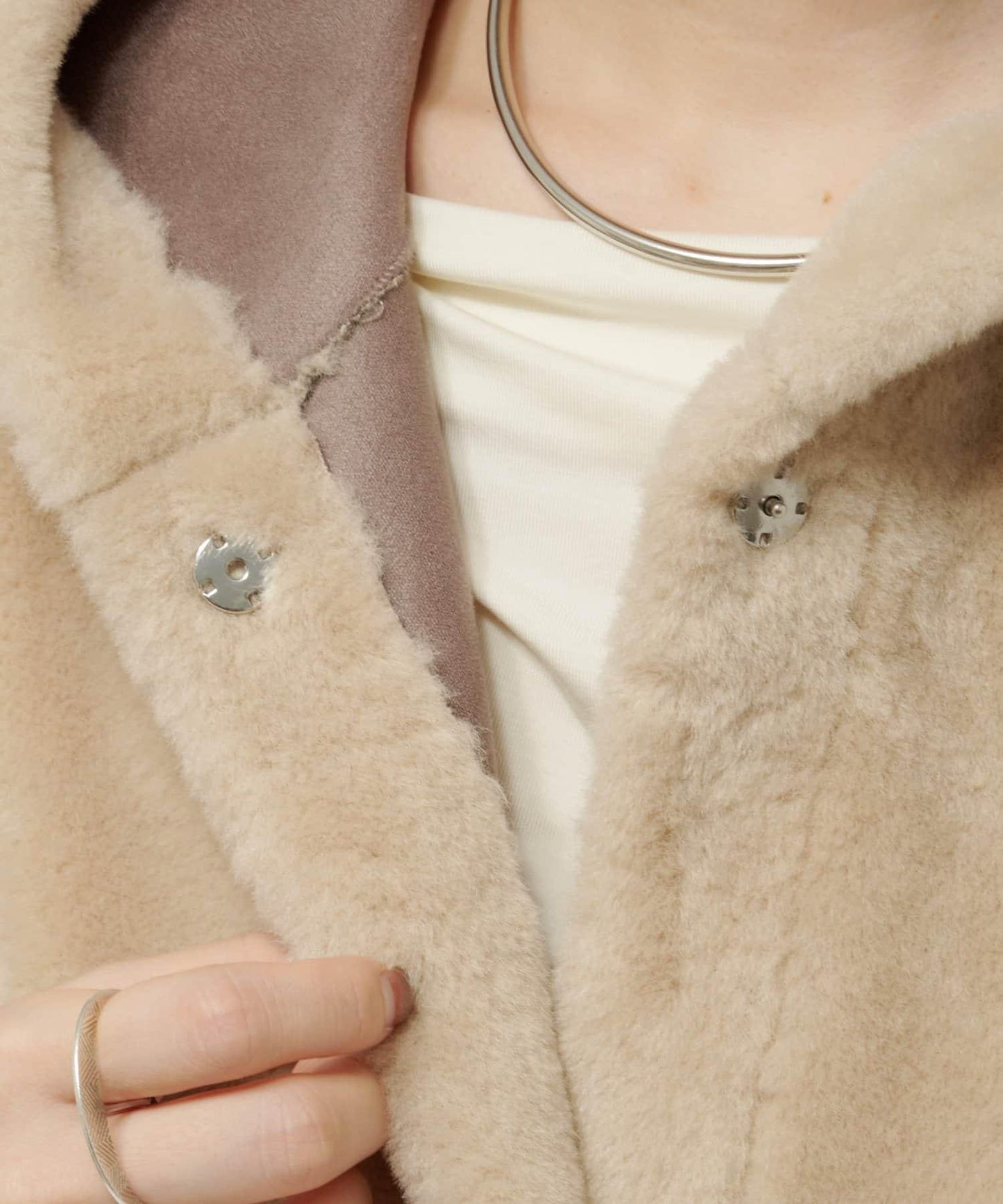 【Omekashi】短款仿毛絨斗篷