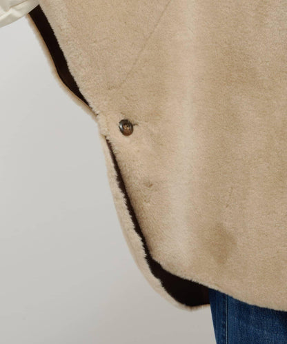 【Omekashi】短款仿毛絨斗篷