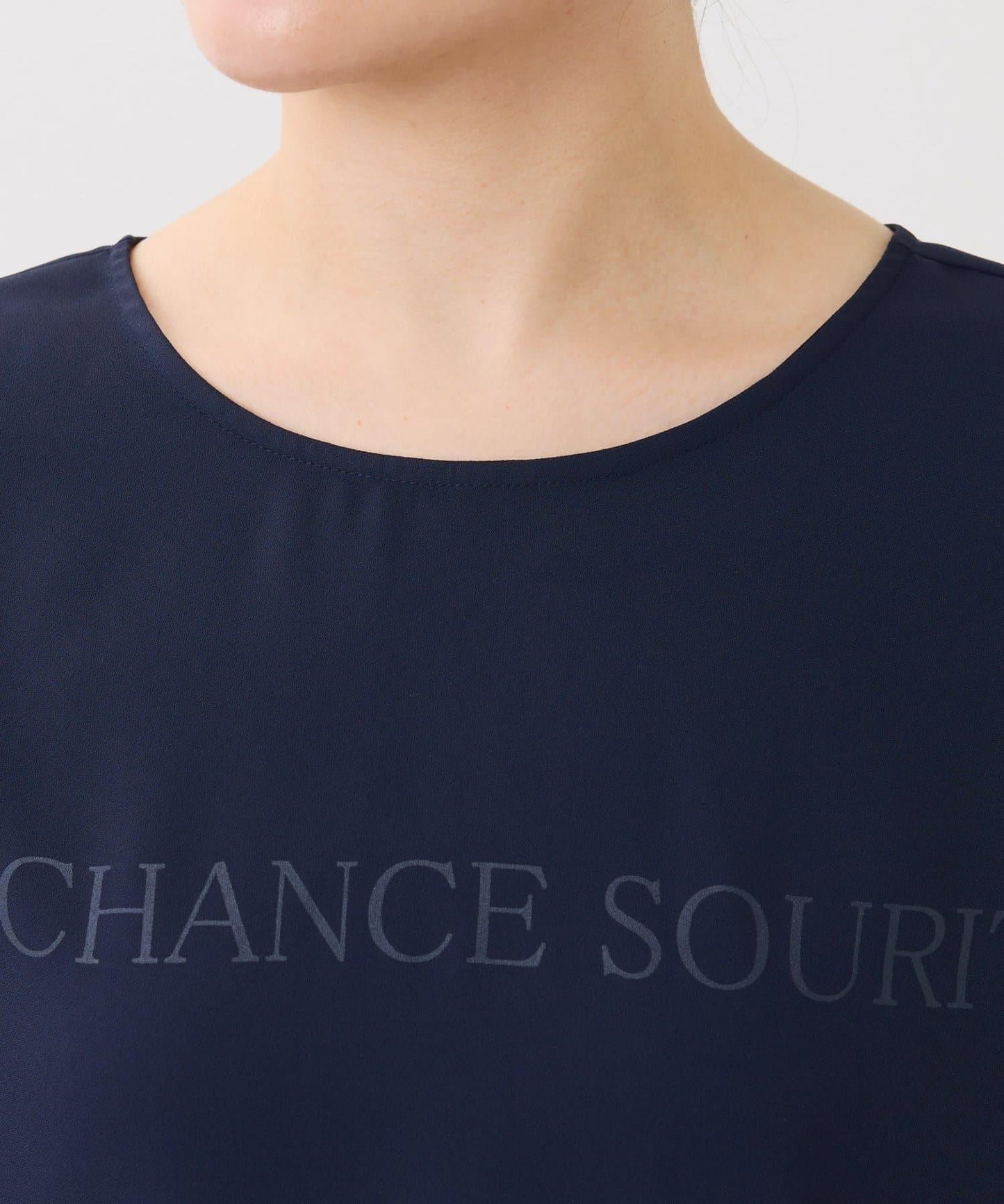 【前後兩穿】2WAY字母袖金銀絲羅紋長袖T恤/襯衫/禮服