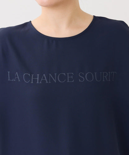 【前後兩穿】2WAY字母袖金銀絲羅紋長袖T恤/襯衫/禮服