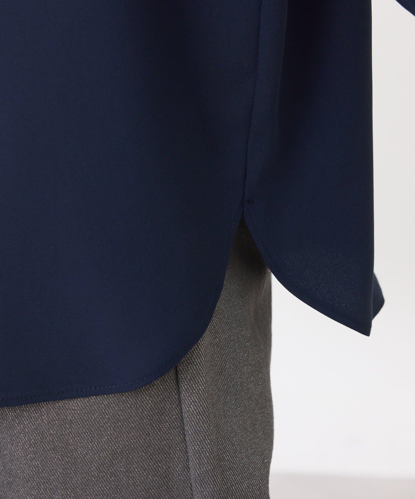 【前後兩穿】2WAY字母袖金銀絲羅紋長袖T恤/襯衫/禮服