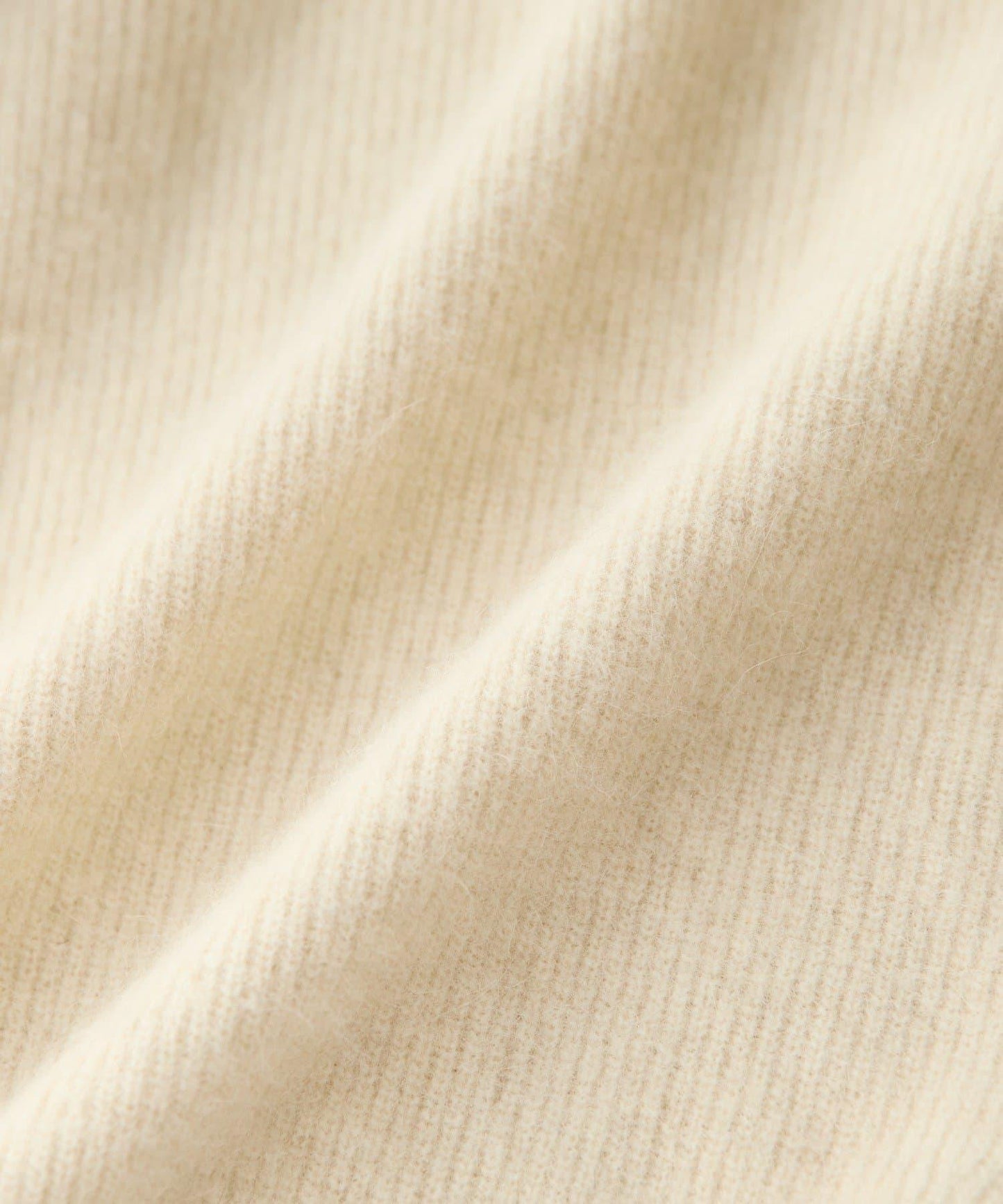 【輕盈感廓形】毛絨羊毛單面羅紋V領針織衫/預計10月上旬發貨