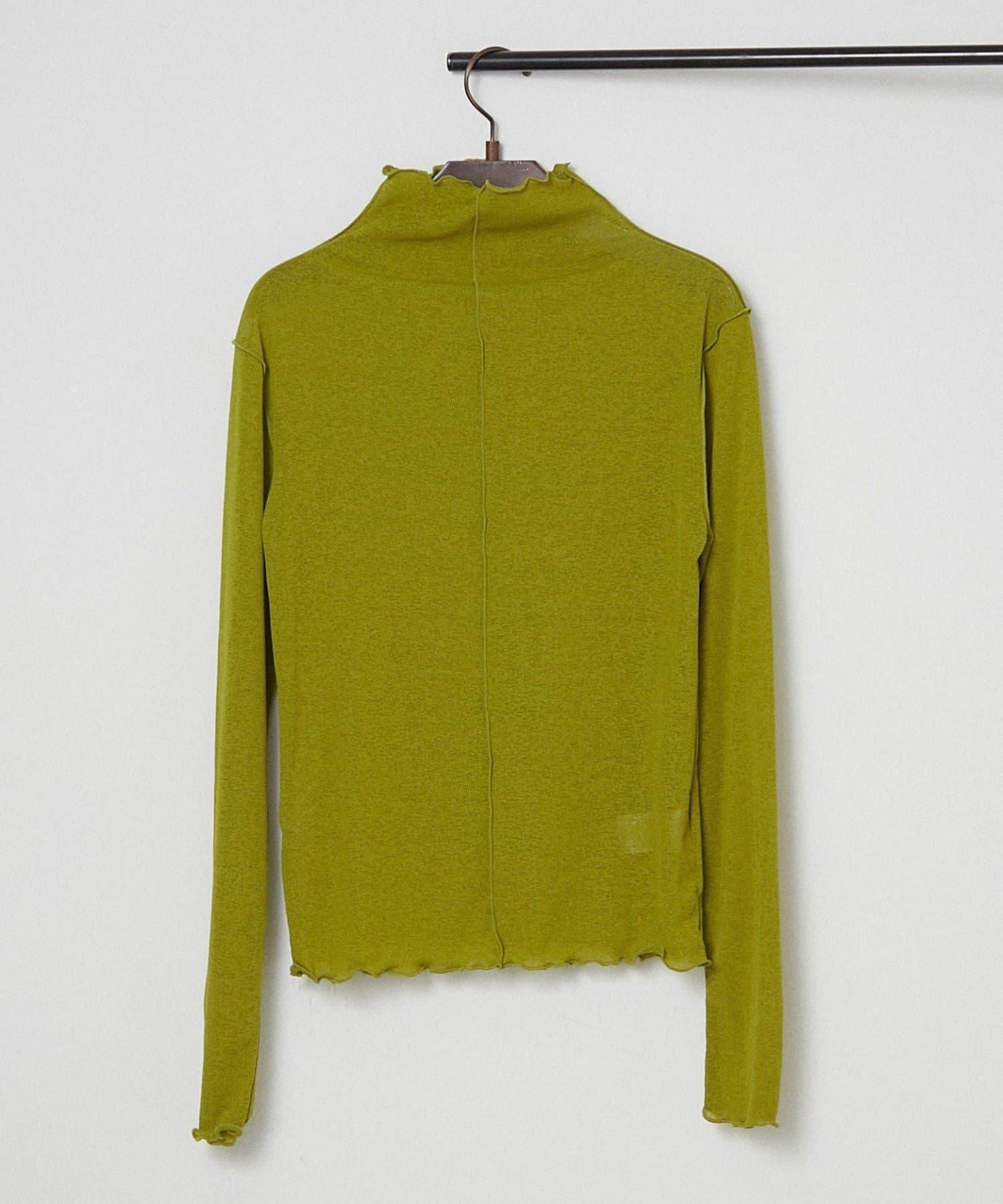 透視高領套頭衫